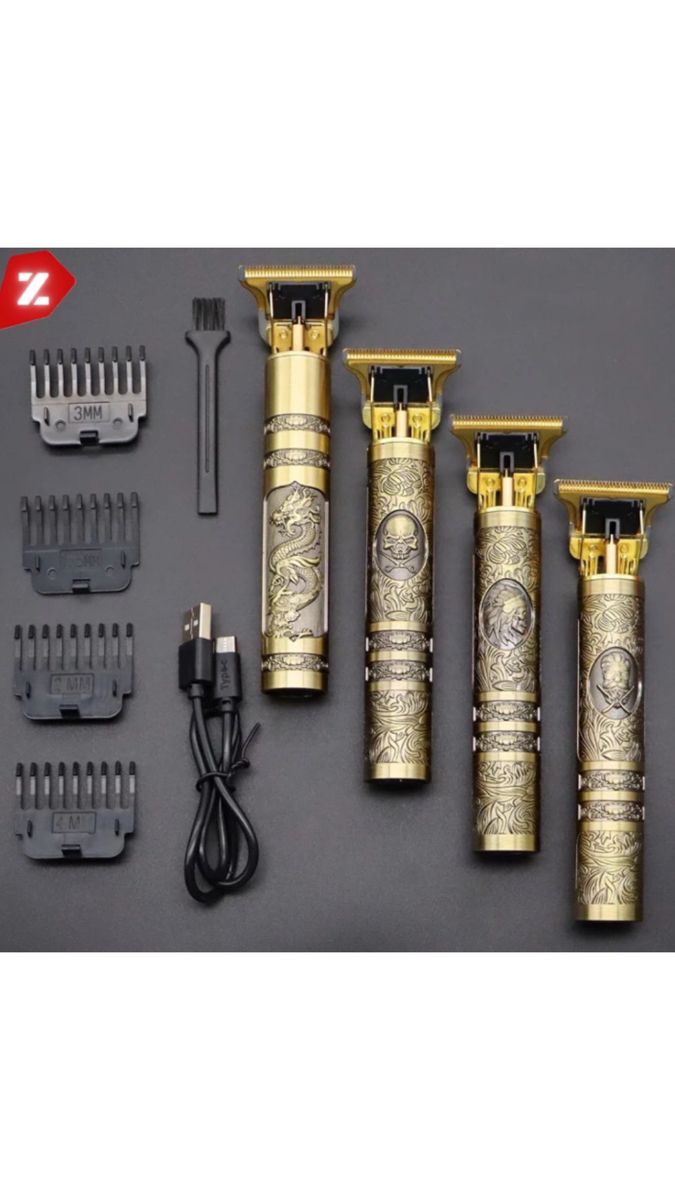 Tondeuse de Précision Rechargeable – Zéro Espace, Ultra Fine, Design Luxe Dragon